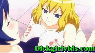Anime Shemale's Huge Boobs Beg for Masturbation