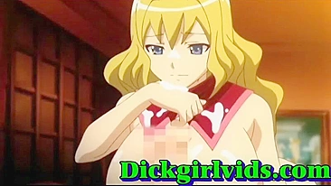 Anime Shemale's Huge Boobs Beg for Masturbation