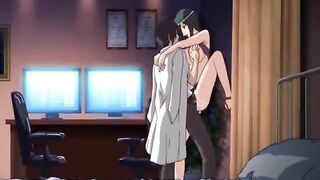 Naughty Shemale Anime Gets Licked by Nurse and Doctor's Cock