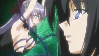 Anime Gets Squeezed and Ass Drilled by Tentacles - Caught in the Act!