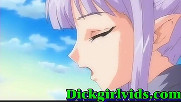 Busty Shemale Lady Hardcore Fun in Anime Hentai Fuck