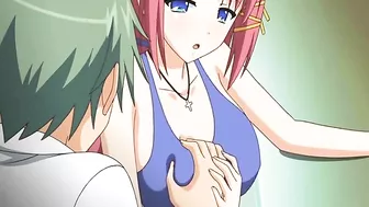 Redhead Anime Gets Surprised by Huge Cock in Hentai