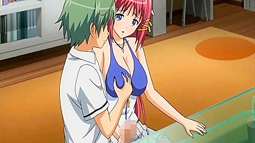 Redhead Anime Gets Surprised by Huge Cock in Hentai