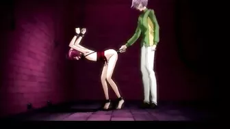 Shemale Anime Cutie Gets Assfucked While Captive