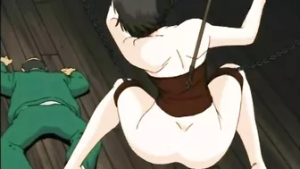 Japanese Anime with Big Boobs in Chains