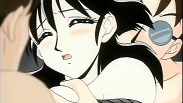 Bondage and Double Penetration of Busty Japanese Anime