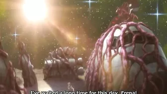 Big breast anime caught and poked by tentacles monster