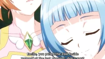 Big breast anime caught and poked by tentacles monster