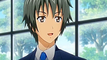 Busty Anime Coed Tittyfucking and Swallowing Cum - Exciting Hentai Scene!