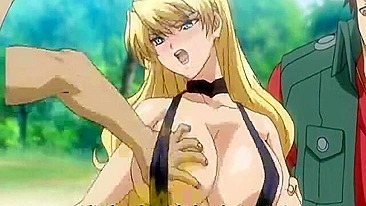 Busty Anime Gets Squeezed Her Big Tits in the Beach - Exclusive HD Video!