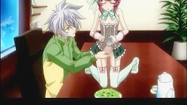 Shemale Anime Maid Gets Handjob