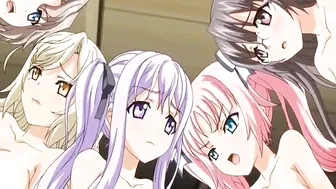 Busty Anime Foursome Sharing Dick - Explore the Ultimate Pleasure of Busty Anime Girls in a Thrilling Foursome with Cock-Sharing Action!