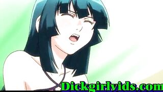 Hentai Shemale Fucks Bareback in Hot Anime Scene