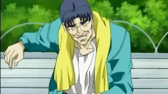 Anime Coed Gets Poked From Behind by Big Boobs in Toilet Stall