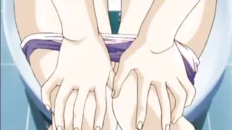 Anime Coed Gets Poked From Behind by Big Boobs in Toilet Stall Anime Coed Gets Poked From Behind by Big Boobs in Toilet Stall