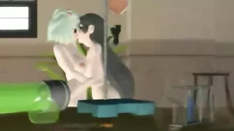 Hentai Shemale Hot Kissed and Hardcore Fucked by Anime Toon