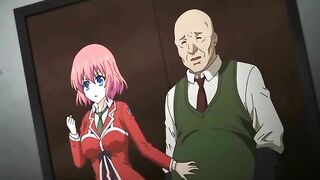 Bound Busty Anime Coed Sucks Big Cock