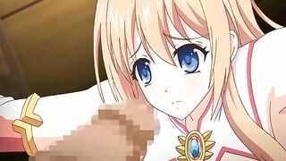 Bound Busty Anime Coed Sucks Big Cock