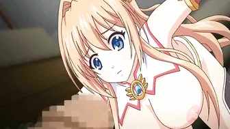 Bound Busty Anime Coed Sucks Big Cock