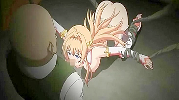 Bound Busty Anime Coed Sucks Big Cock