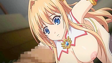 Bound Busty Anime Coed Sucks Big Cock