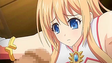 Bound Busty Anime Coed Sucks Big Cock