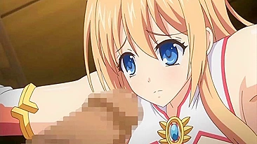 Bound Busty Anime Coed Sucks Big Cock