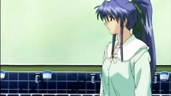 Anime Gets Spanked by Friend in Japanese Animation