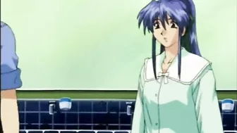 Anime Gets Spanked by Friend in Japanese Animation