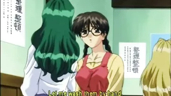 Anime Gets Spanked by Friend in Japanese Animation