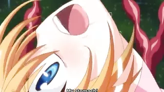 Pregnant Anime Gets Drilled by Tentacle Monster - A Hentai Fantasy