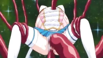 Pregnant Anime Gets Drilled by Tentacle Monster - A Hentai Fantasy