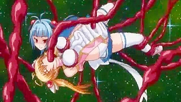 Pregnant Anime Gets Drilled by Tentacle Monster - A Hentai Fantasy