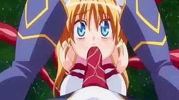 Pregnant Anime Gets Drilled by Tentacle Monster - A Hentai Fantasy