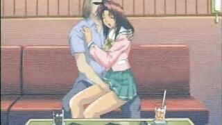 Finger-Licking Good - Coed Anime Gets Fingered Her Pussy