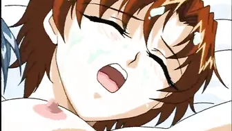 Hentai Boob Gangbang Threesome with Shemale Toons