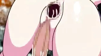 Spanking a Shemale's Ass with Big Boobs in Anime Porn