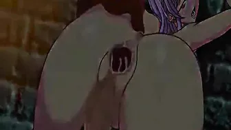 Spanking a Shemale's Ass with Big Boobs in Anime Porn