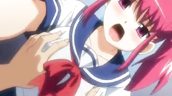 Smutty Summer Fun! Big-Boobed Coed Gets Tentacle-Drilling in Swimsuit Anime