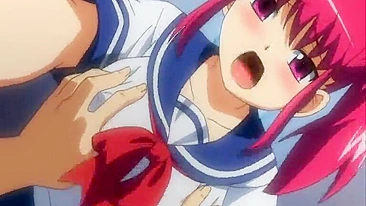 Smutty Summer Fun! Big-Boobed Coed Gets Tentacle-Drilling in Swimsuit Anime