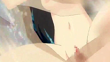 Wet Pussy and Dildoed Ass Fucked Until Creampie in Anime