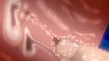 Wet Pussy and Dildoed Ass Fucked Until Creampie in Anime