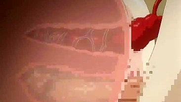 Wet Pussy and Dildoed Ass Fucked Until Creampie in Anime