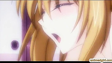 Japanese Anime Couple Sharing Cock