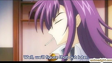 Japanese Anime Couple Sharing Cock