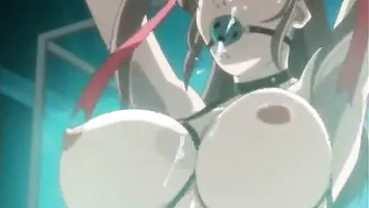 Hentai Gagging and Shoving Dildo to Wet Pussy