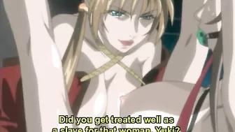 Hentai Gagging and Shoving Dildo to Wet Pussy