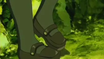 Busty Anime Caught and Tentacle-Fucked in the Forest