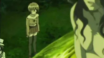 Busty Anime Caught and Tentacle-Fucked in the Forest