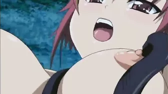 Busty Anime Caught and Tentacle-Fucked in the Forest